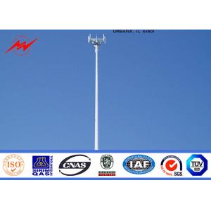 Customized Round 100 FT Communication Distribution Monopole Cell Tower