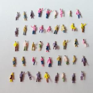 Cheap 1:200 scale model ABS plastic painted people 0.9cm for model building materials for sale