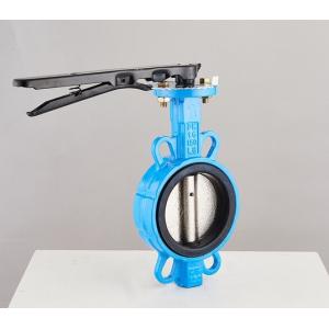 Diaphragm Structure 4 Inch Wafer Center Butterfly Valve Manual Handle for OEM