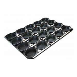 RK Bakeware China Foodservice NSF Oval 180g Self Cutting Lunch Pastry Pie Tray