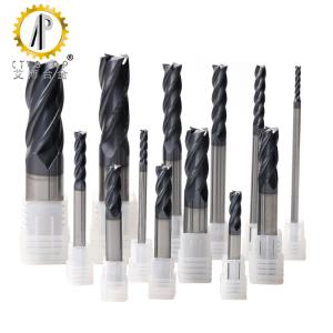 TiAlN Coated 4 Flute HRC58 Tungsten Carbide End Mill