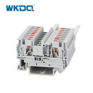 Cheap JPT 4 Low Voltage Spring Din Rail Push In Terminal Block Installation Without Tool for sale