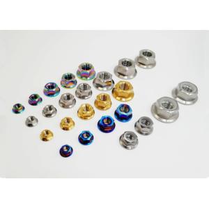 Gr1 Gr2 Titanium Hex Flange Nut Fastener For Off Road Automobile Motorcycle