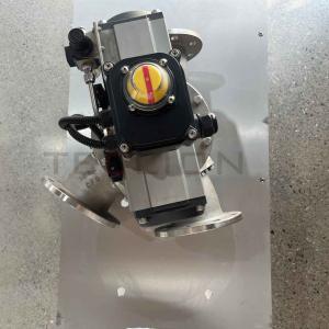 Single channel ball 304ss diverter valve for conveying powder or particle