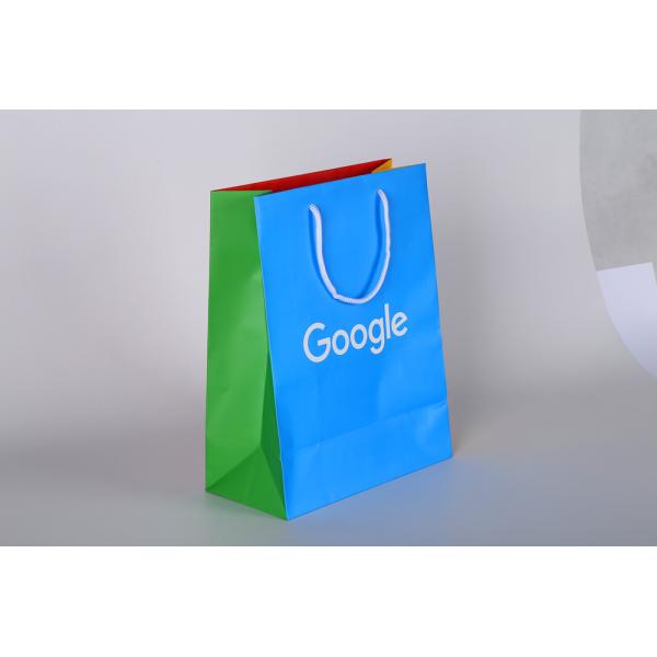 2022 new design Custom Printed Paper Gift Bags With cotton rope