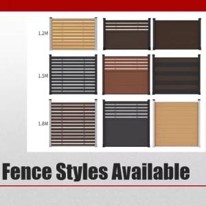 China 1.5M 1 WPC Fence Panels Dampproof ECO Friendly Composite Decorative Fence Panels on sale