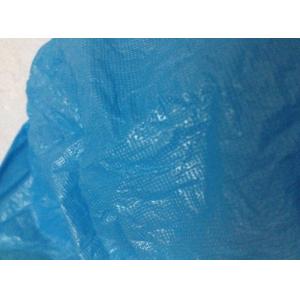 CPE Polyethylene Disposable Overshoe Covers , Blue Plastic Overshoes With Embossed Surface