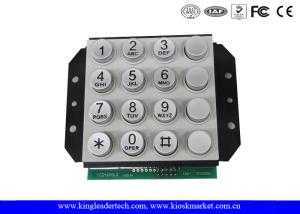 Cheap 16 Keys PIN interface Zink Alloy Industrial Numeric Keypad For Door Access Control or Phone System for sale