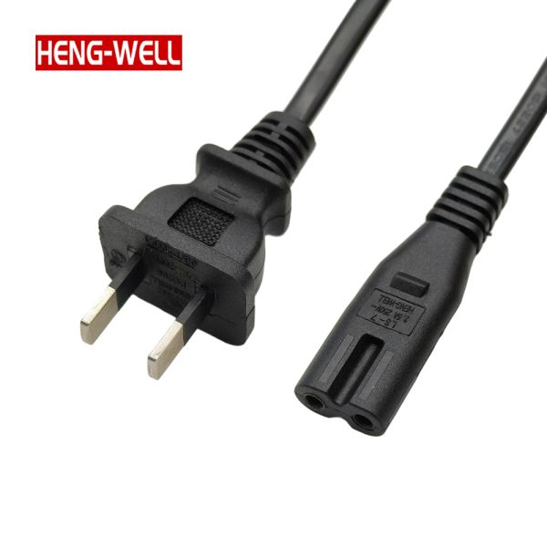 Quality HENG-WELL Customized 2 Pin Power Cord CCC Certificated AC Cable with C7 Plug for Home Appliance and Instrumentation wholesale