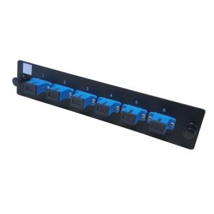 Black Fiber Optic Patch Panel 2U 96F Pull Out Modular For LC/SC/FC/ST Adapter