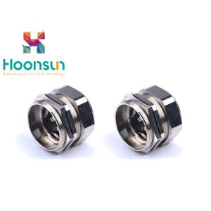 NPT1/4 Nickel Plated Brass EMC Power Cable Gland 18mm Thread