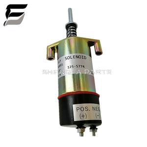 125-5774 1255774 24V Stop Solenoid For E330 330B 330C Excavator Fuel Shutdown