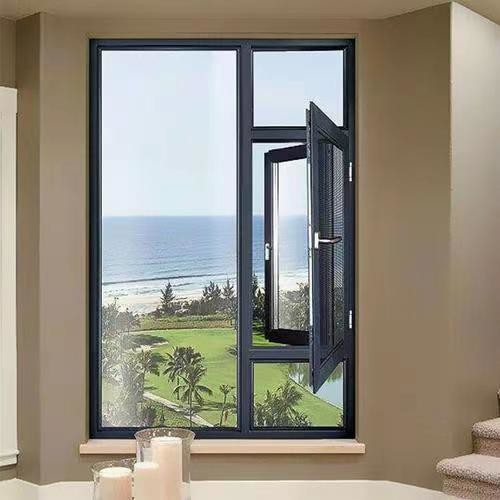 Customizable Aluminum Casement Windows for Office Buildings with Soundproof and