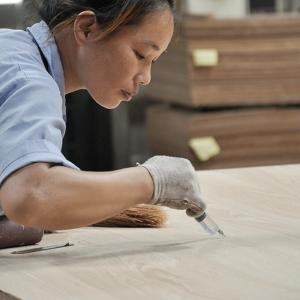 Faced Natural Sycamore Figured Quarter Wood Veneer Fancy Mdf/Particle Board 5/9