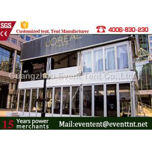 Large 35m width double decker tent for game match competion watch with aluminum