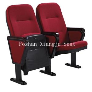 Fabric Cushion Spring Return Auditorium Chairs / Cinema Seating With Writing Pad