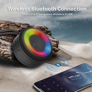 Cheap 1500mAh IPX7 Waterproof Speaker , RGB Bluetooth Speaker ABS Silicone Material for sale