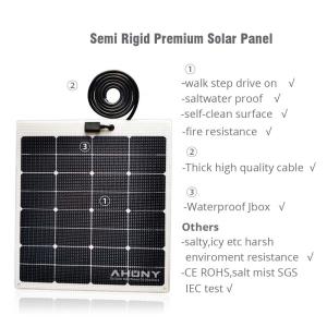 Marine ETFE Bifacial Solar Module 60w For Solar Home System