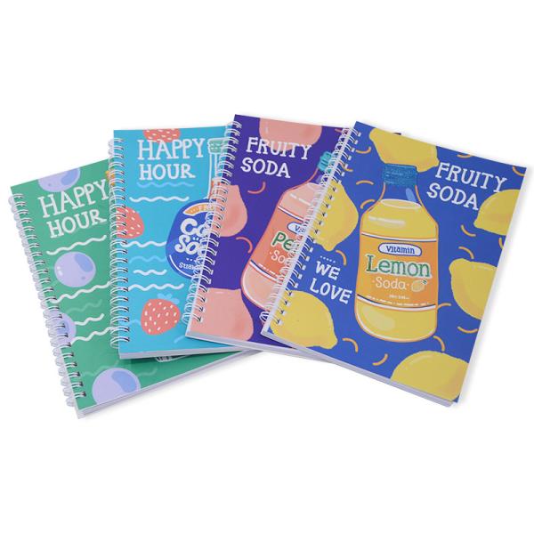 Quality Custom A5 Gold Wire Journal Note Book With Spiral Binding And Personalized Cover Design wholesale