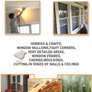 Staining / Painting Pure Bristle Bristle Paint Brushes 6'' Flat Beaver Tail