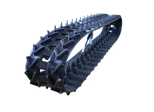 Quality Mini Robot Rubber Tracks With Customized Wheels 123mm Width wholesale