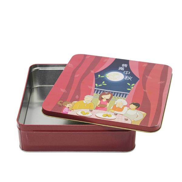 Factory Wholesale Custom Large Size Food Packaging Tin Can Mooncake Tin Can Gift Packaging Box