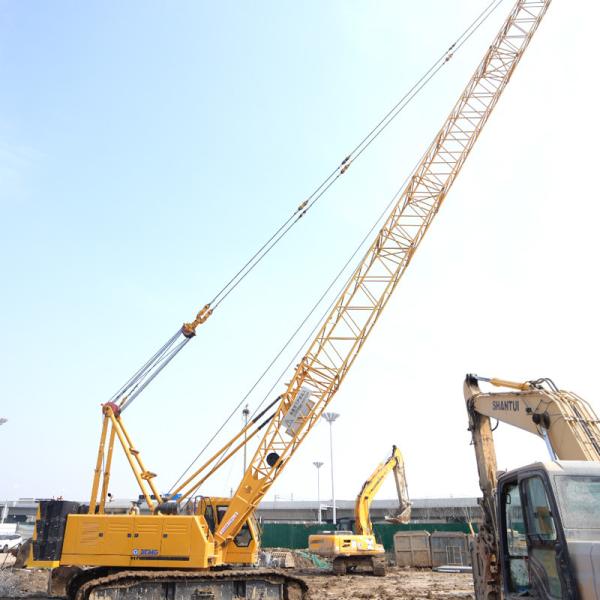 Quality 85T Hydraulic Crawler Crane With Good Slewing Performance 1.42km/H Travelling Speed wholesale