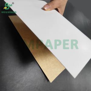 350gsm CKB White Surface Brown Kraft Back Paper For Salad Boxes 25'' x 38''