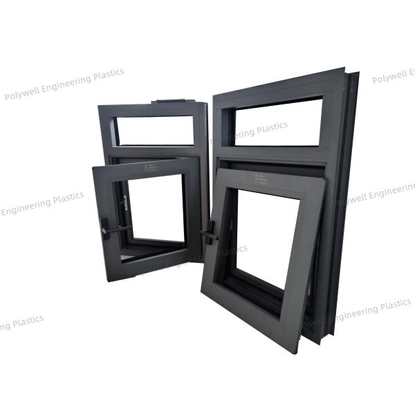 Quality Fireproof Broken Bridge Aluminum Window Triple Glazing With Foam Technology wholesale