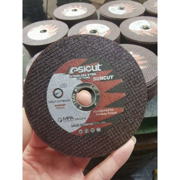 Red D105x1.2x16mm Stainless Steel Cutting Discs OEM ODM Cut Off Wheel For Grinder