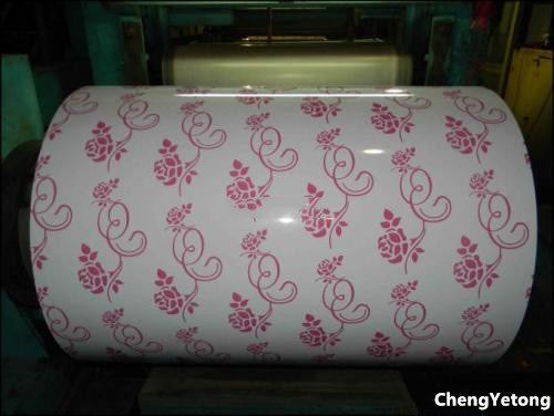 Custom Pattern Printing Aluminium Coil Coating , Ceiling Decoration Painted