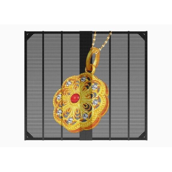 Quality P3.9 High Brightness Transparent LED Grille Display Screen 1000*1000mm for Shop Window & Shopping Mall Digital Signage wholesale