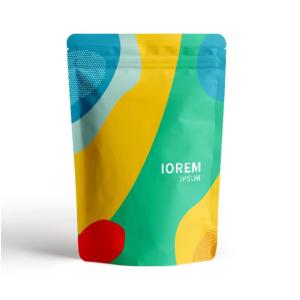 Laminated Material Stand Up Food Plastic Bag With Own Logo Printing Stand Up