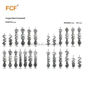 PC Series 6D110 6138-31-1110 Engine Crankshaft with Design and FCF DCT Forged
