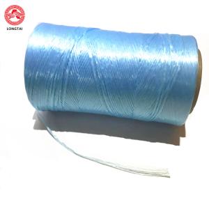 China 100KD LSHF FR Twisted Light blue Polypropylene pp yarn used as fire cable filler on sale