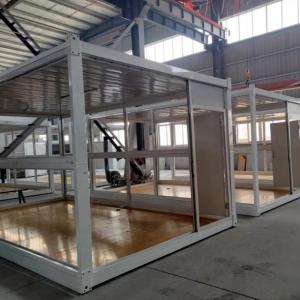 Steel Structure Folding Shipping Container House Prefabricated Design Fireproof