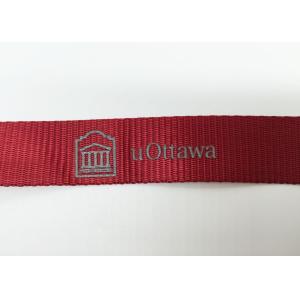 20 MM Nylon Silk Screen Lanyards , Custom Breakaway Lanyards With Metal Hook