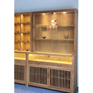 Chinese Style Jade Jewelry Display Showcase Modern LMQ-055 With LED Blub