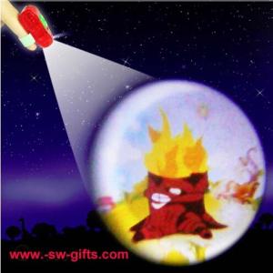 Projection Finger Lights Cartoon Patterns Projector Lamps Mini Flashlight