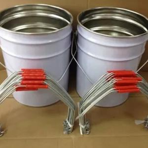 Tinplate Pail Rust Resistant Iron Metal Paint Bucket With CMYK Printing For Water Based Paint Storage