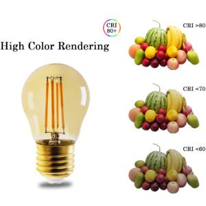 A45 LED Filament Bulb G45 Vintage Amber Light Bulbs For Party Decorative 2200k