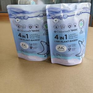 Standard Color Pantone Stand Up Bags For Laundry Detergent Pods Packaging