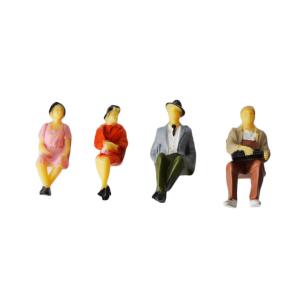 1:30 scale ABS plastic model painted figure 6cm for architectural model making
