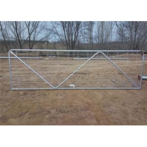 4200M X 1170MM 1pcs vertical tube livestock panel N stay galvanized farm gate