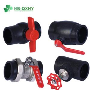ISO HDPE Iron Core Water Socket Double Union Ball Valve for Customer Requirement