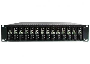 Cheap 14 Slots Rack Mount Chassis 2U 19 For Standalone Media Converter for sale