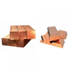 Cheap Metal Scraps High Purity Copper Ingots For Industry Lightning Rod for sale
