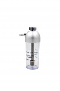 China 6psi Portable Oxygen Regulator Silver Aluminum Bubble Humidifier Bottle on sale