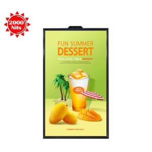 43" 55" Indoor high bright LCD screen Media Player For Advertising