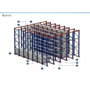 Robot Welding Very Narrow Aisle Pallet Racking , Warehouse Rack System